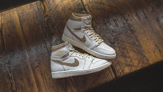 Air Jordan 1 Retro High OG Craft quotVibrations of Naijaquot Review amp OnFeet [upl. by Reichel]