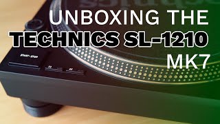 Technics SL1200SL1210 MK7 Unboxing [upl. by Hauhsoj]