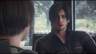 Resident Evil Vendetta 2017 HDmeeting leon scene [upl. by Eudo353]