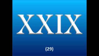 Roman Numerals  1 to 50 [upl. by Bank]