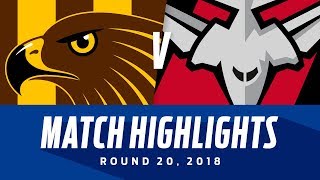 Hawthorn v Essendon Highlights  Round 20 2018  AFL [upl. by Wivestad]