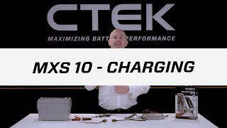 Tutorials  CTEK MXS 10  Charging [upl. by Ycats]