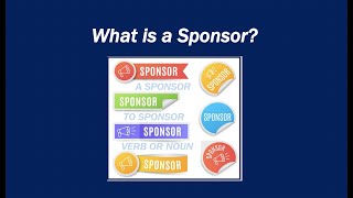 What is a sponsor [upl. by Ahsiea]