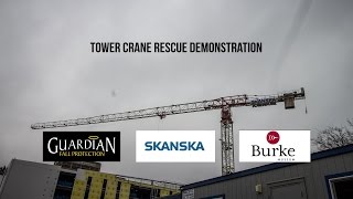 Tower Crane Rescue Demonstration at Seattles newest museum [upl. by Wurtz]