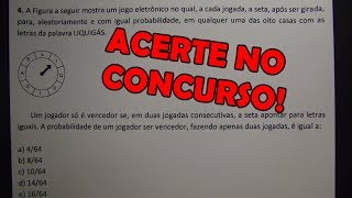 PROBABILIDADE  6 QUESTÕES CONCURSO [upl. by Erdman410]