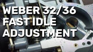 How To Adjust Fast Idle on Weber 3236 [upl. by Arahd909]