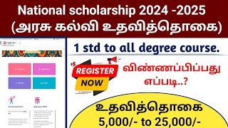 How to Apply National scholarship 2024 2025  NSP APPLY ONLINE [upl. by Dougal]