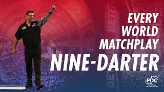 Every NineDarter in World Matchplay History [upl. by Rochkind740]