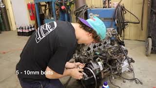 How to change B series timing belt Honda Acura [upl. by Neleag215]