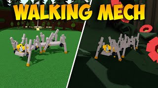 WORKING 8 Legged WALKING MECH Tutorial  Build A Boat For Treasure ROBLOX [upl. by Kabab]