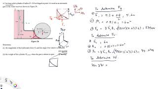 Hydrostatic force on curved surfacepast year question [upl. by Aiciram66]