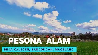 Desa Kalegen Bandongan Magelang  menikmati panorama alam dan indahnya persawahan healing [upl. by Asselem]