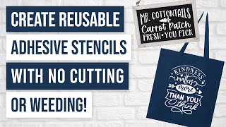 🥰 How to Create Reusable Adhesive Stencils [upl. by Wilkins]