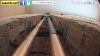 HOW TO CHASE PIPES INTO A WALL  Plumbing Tips [upl. by Atteiluj]