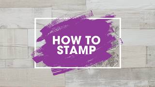 How to Stamp  Stamping Tips amp Techniques  Create and Craft [upl. by Enovi98]