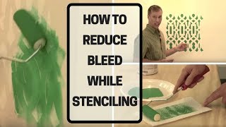 How To Reduce Bleed While Stenciling [upl. by Parrish953]