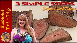 3 Steps How to Smoke Tri Tip Beef Roast  Masterbuilt Smoker [upl. by Monah]