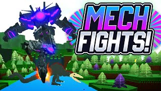 INSANE MECH FIGHTS  Build a Boat For Treasure in ROBLOX [upl. by Googins520]