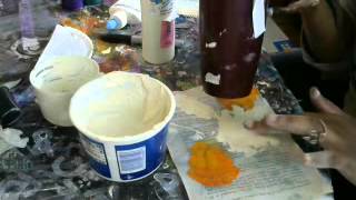 How to Make Homemade modeling paste Tutorial DIY modeling paste Recipe [upl. by Stillman282]