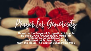 Prayer for Generosity  Bukas Palad Lyric Video [upl. by Sarene581]