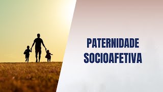 Paternidade socioafetiva [upl. by Ydasahc]