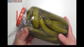 HOW TO MAKE CRUNCHY CUCUMBER PICKLES BY CRAZY HACKER [upl. by Htebharas]