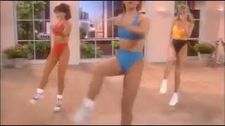 AEROBICS DANCE EXERCISE FOR ABS BUNS amp THIGHS [upl. by Aner563]