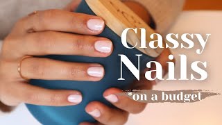 How to At Home Manicure  DIY Natural Nails with Salon Results [upl. by Neehsuan655]