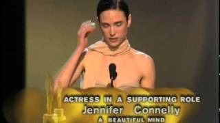 Jennifer Connelly Wins Best Supporting Actress  74th Oscars 2002 [upl. by Lasala]