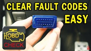 How to easy ReadClear car Fault Codes ELM327 OBD II [upl. by Eniamahs]