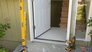 Jeld Wen Front Door Installation  Really crappy products and craftsmanship PART 1 [upl. by Josi209]