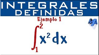 Integrales definidas  Ejemplo 1 [upl. by Kironde]