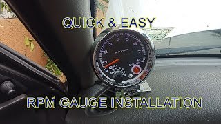 RPM GAUGE INSTALLATION TUTORIAL [upl. by Eiuqcaj]