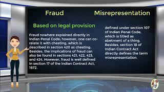 What is Difference Between Fraud amp Misrepresentation [upl. by Darrel]