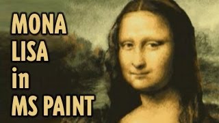 How to draw the Mona Lisa in Microsoft Paint REMIX [upl. by Efinnej135]