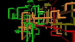 3D pipes screensaver 1080p [upl. by Gilchrist]