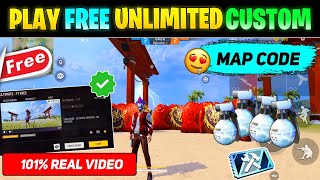 How To Play Free Custom In Free Fire  Craftland 1v1 Map Code  Free Me Custom Kaise Khele [upl. by Odlawso583]