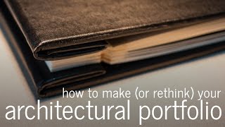 How to make an architectural portfolio for Architects Interns and Students [upl. by Aicyle]