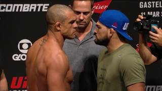 Fight Night Fortaleza Belfort vs Gastelum  Weighin Faceoff [upl. by Raskin38]