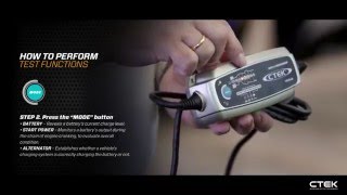 CTEK  MUS 43 TEST amp CHARGE  Battery Charger  Product Training Video [upl. by Allimrac]