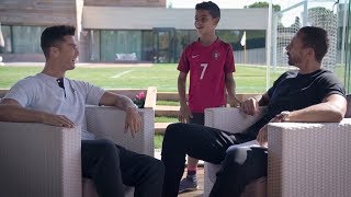 Rio Ferdinand talks to Cristiano Ronaldo  Exclusive Interview [upl. by Gaddi]