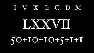 Roman Numerals [upl. by Hcra]