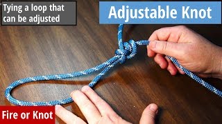 Knot Instruction  Adjustable Knot [upl. by Ruelle]