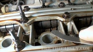 How To Adjust Valves Honda B18C VTEC 4 Cylinder EricTheCarGuy [upl. by Vanna192]