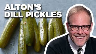 Alton Brown Makes Homemade Dill Pickles  Good Eats  Food Network [upl. by Hanni]