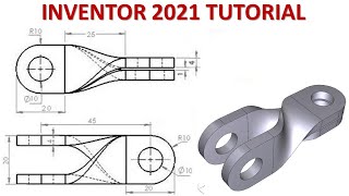 Inventor 2021 Tutorial 209  3D Model Loft Advanced [upl. by Nam306]