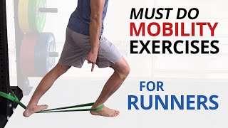 4 Essential Mobility Exercises for RUNNERS Core Ankles Knees amp Hips [upl. by Wil432]