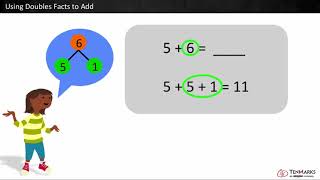 Using Doubles Facts to Add 1OA6 [upl. by Yauq]