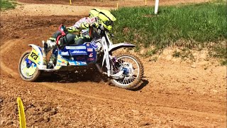 Motocross Seitenwagen DM Aufenau 2018 Lauf 1 [upl. by Nessie128]