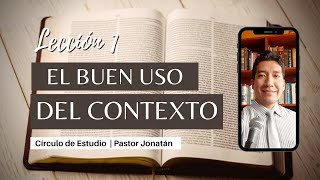 EL USO DEL CONTEXTO 1  Pastor Jonatán [upl. by Alywt]